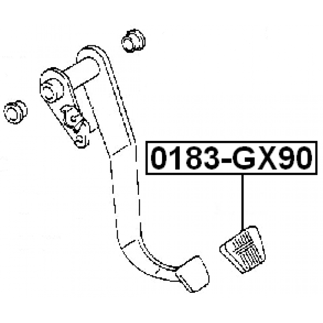 PAD, BRAKE PEDAL, CLUTCH PEDAL - Image 2