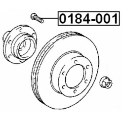 Alternative view of WHEEL STUD