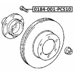 Alternative view of WHEEL STUD PCS 10