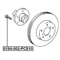 Alternative view of WHEEL STUD PCS 10