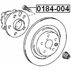Alternative view of WHEEL STUD