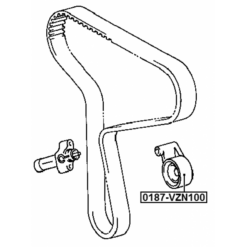 Alternative view of TIMING BELT TENSIONER PULLEY