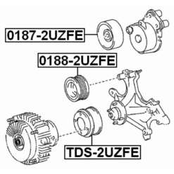 Alternative view of PULLEY IDLER