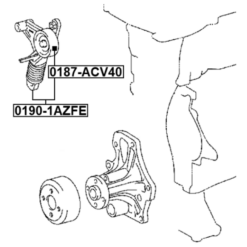 Alternative view of BELT TENSIONER