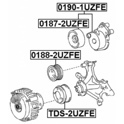 Alternative view of BELT TENSIONER