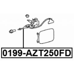 Alternative view of CABLE SUB-ASSY FUEL LID LOCK CONTROL REPAIR KIT