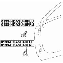 Alternative view of FRONT LEFT DOOR UPPER HINGE