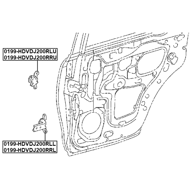 REAR LEFT DOOR LOWER HINGE - Image 2