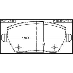 Alternative view of PAD KIT, DISC BRAKE, FRONT - KIT