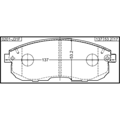 Alternative view of PAD KIT, DISC BRAKE, FRONT