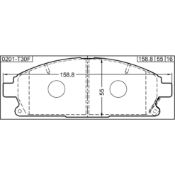 Alternative view of PAD KIT, DISC BRAKE, FRONT