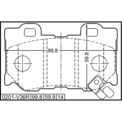 Alternative view of PAD KIT, DISC BRAKE, REAR