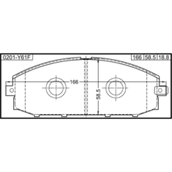 Alternative view of PAD KIT, DISC BRAKE, FRONT