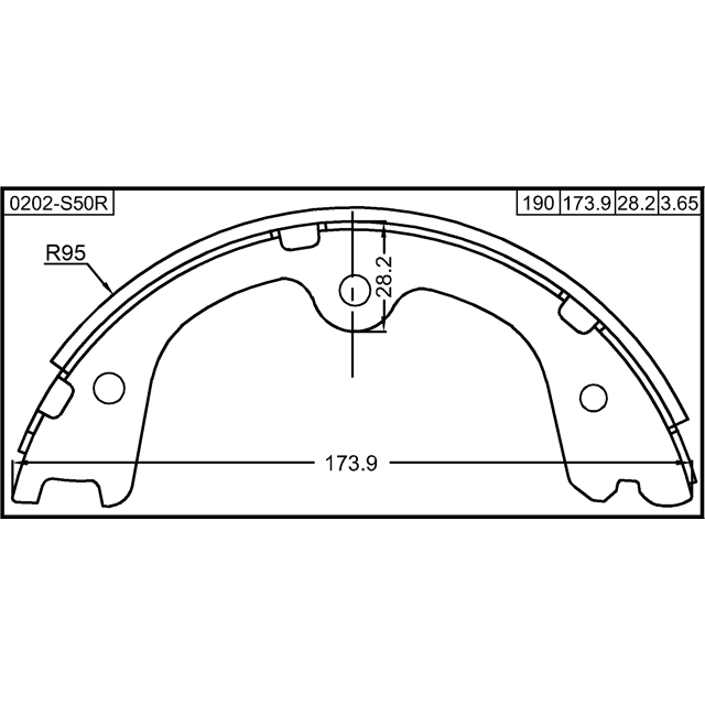 SHOE KIT, REAR BRAKE - Image 2