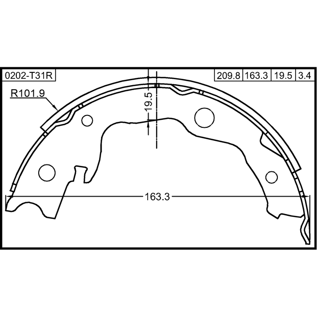 SHOE KIT, REAR BRAKE - Image 2