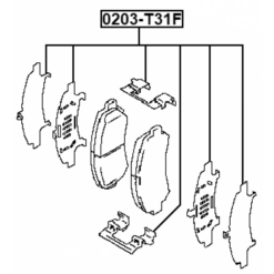 Alternative view of DISC BRAKE CLIP SET