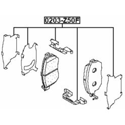 Alternative view of DISC BRAKE CLIP SET