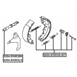 Alternative view of BRAKE SHOE FITTING KIT