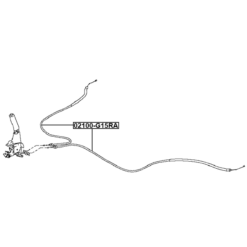 Alternative view of PARKING BRAKE CABLE