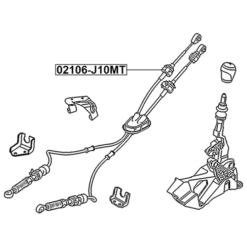 Alternative view of TRANSMISSION GEAR CHANGE CABLE