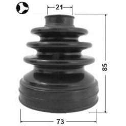 Alternative view of BOOT INNER CV JOINT KIT 73X85X21