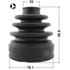 Alternative view of BOOT INNER CV JOINT KIT 79.1X95.8X23