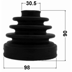 Alternative view of BOOT INNER CV JOINT KIT 98X90X30.5