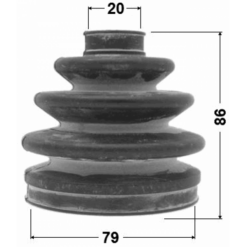 Alternative view of BOOT OUTER CV JOINT KIT 79X86X20