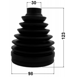 Alternative view of BOOT OUTER CV JOINT KIT PVC 98X123X30