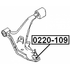 Alternative view of BALL JOINT FRONT LOWER ARM