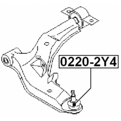 Alternative view of BALL JOINT FRONT LOWER ARM