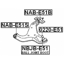 Alternative view of BALL JOINT FRONT ARM