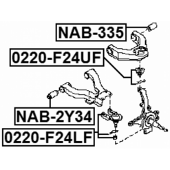 Alternative view of BALL JOINT FRONT UPPER ARM