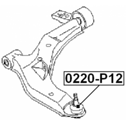 Alternative view of BALL JOINT FRONT LOWER ARM