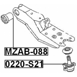 Alternative view of BALL JOINT FRONT LOWER ARM
