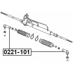 Alternative view of STEERING TIE ROD END