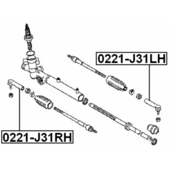 Alternative view of STEERING TIE ROD END RIGHT
