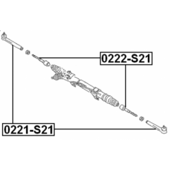 Alternative view of STEERING TIE ROD END