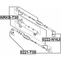 Alternative view of STEERING TIE ROD END