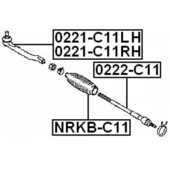Alternative view of STEERING TIE ROD