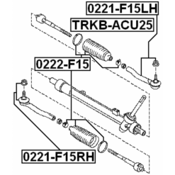 Alternative view of STEERING TIE ROD