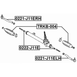Alternative view of STEERING TIE ROD