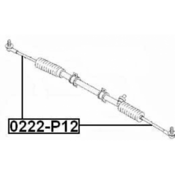Alternative view of STEERING TIE ROD M14X1.5/M12X1.25