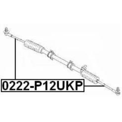 Alternative view of STEERING TIE ROD M18X1.5/M12X1.25