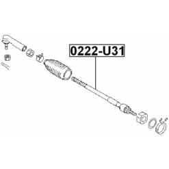 Alternative view of STEERING TIE ROD