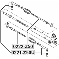 Alternative view of STEERING TIE ROD