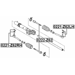 Alternative view of STEERING TIE ROD