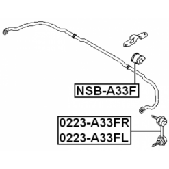Alternative view of FRONT LEFT STABILIZER LINK / SWAY BAR LINK