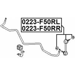 Alternative view of REAR LEFT STABILIZER LINK / SWAY BAR LINK