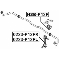 Alternative view of FRONT LEFT STABILIZER LINK / SWAY BAR LINK